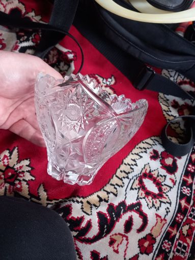 Конфетница красивая СССР хрусталь