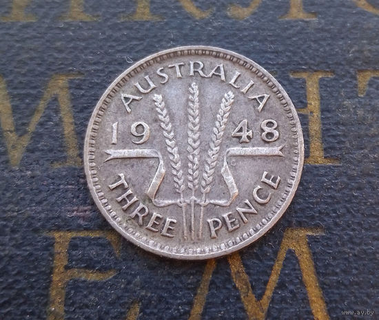 3 пенса 1948 Австралия #01