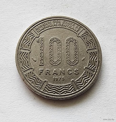 Чад 100 франков, 1975