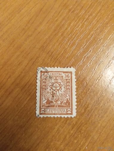 1923 Литва Мих 214 концовка искусство культура (5-9)