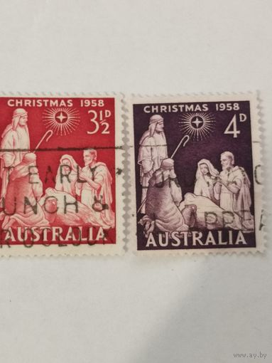 Обе марки серии "Рождество"