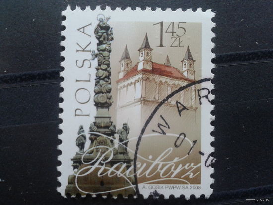 Польша, 2008, Стандарт, Mi 1,2 евро гаш.