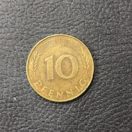 ФРГ 10 пфеннигов(J) 1976 года