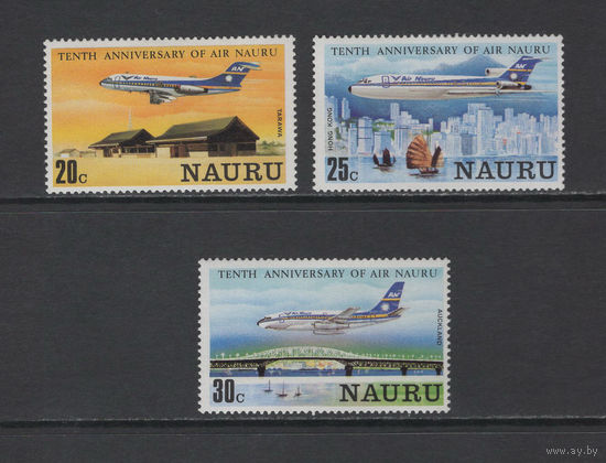 Авиация Остров Науру /NAURU 1980** 10 лет авиакомпании Air Nauru, Воздушные лайнеры