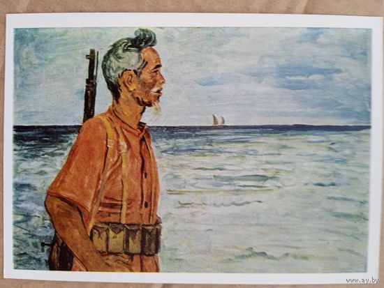 Вьетнам. Переяславец. Старик ополченец в дозоре