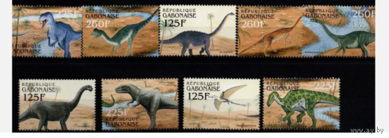 Габон 2000 вымершая фауна палеонтология динозавры доисторические   MNH