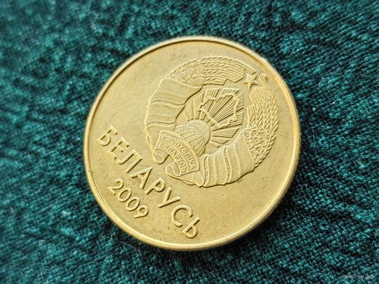 Республика Беларусь (РБ). 20 копеек 2009. Брак, выкрошка и расколы штемпеля аверса. (1). Торг.