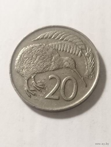 Новая Зеландия 20 центов 1975