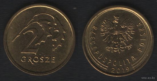 Польша y924 2 грош 2019 год (mw) (обращ) (_alb2
