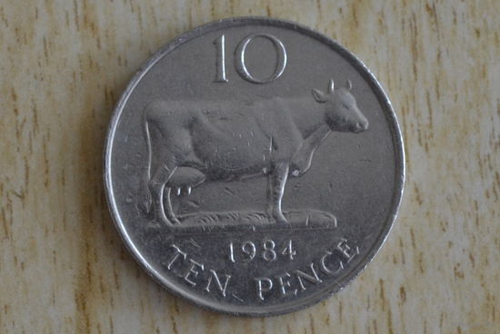 Гернси 10 пенсов 1984 с 1 руб