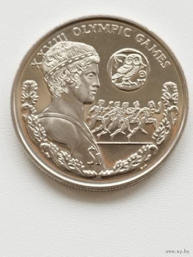 Британские Виргинские острова 1 доллар 2004 г. Олимпийские игры. Афины 2004 . Бег