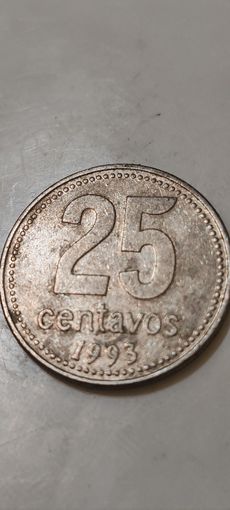 Аргентина 25 сентавос 1993
