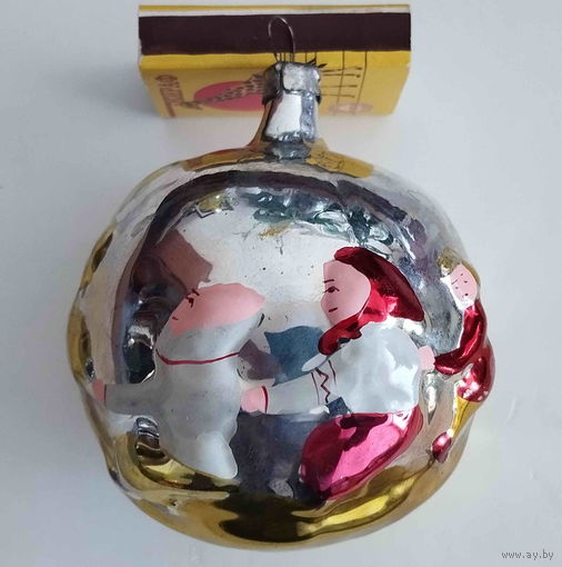 Елочная игрушка СССР. Шар РЕПКА. Редкость!!!