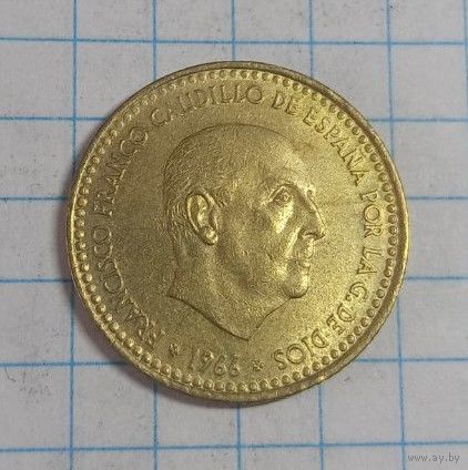1 песета 1966 Испания