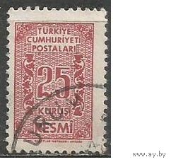 Турция. Цифра в обрамлении. Доплатная марка. 1962г. Mi#82.
