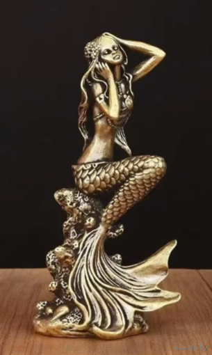 Статуэтка Русалка Латунь