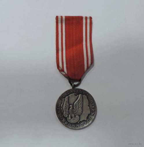 Медаль " Za zaslugi dla obronnosci kraju" 70-е годы Польша.