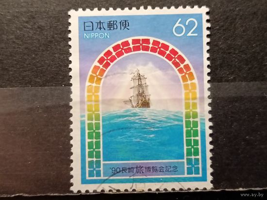 Япония, 1990. Парусный корабль