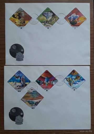 Венгрия 1978г. КПД Серия из 7 марок на 2 конвертах. Космос. СГ.