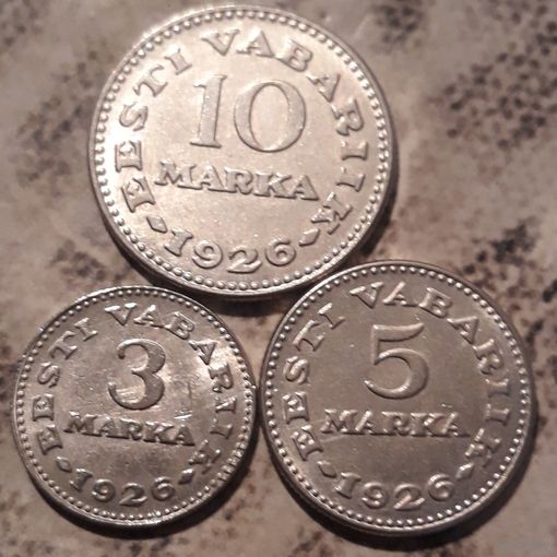КОПИИ!!! 10 и 5 и 3 марки 1926 Эстония КОПИИ!!!