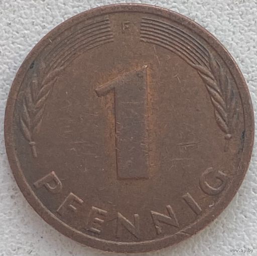 Германия 1 пфенниг 1989 г. F