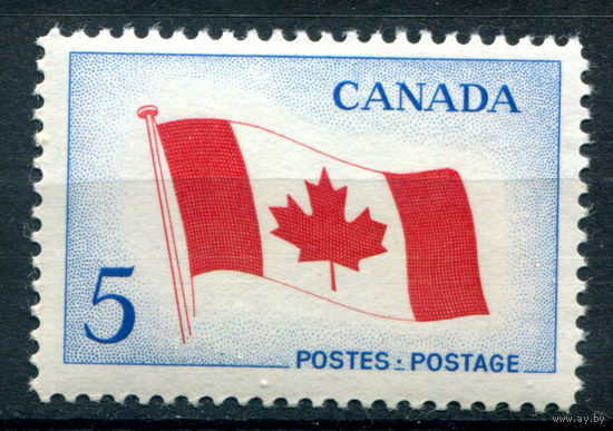 Канада - 1965г. - флаг Канады - 1 марка - полная серия, MNH [Mi 383]. #3-WB-92-A-1