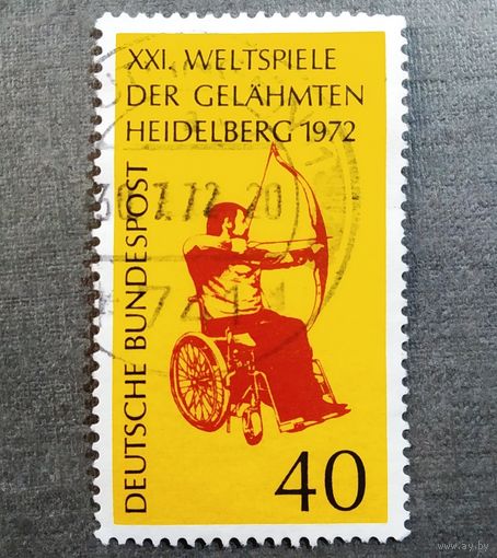Марка Германия 1972 год Паралимпийские игры