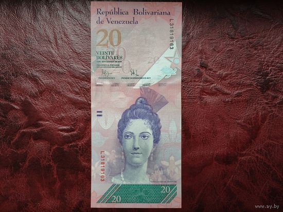 20 боливаров Венесуэла 2009 г. Нечастый год.
