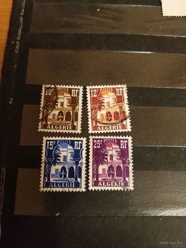1954 французская колония Алжир флора архитектура полная серия (3-7)