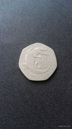 Гамбия 1 даласи 1998