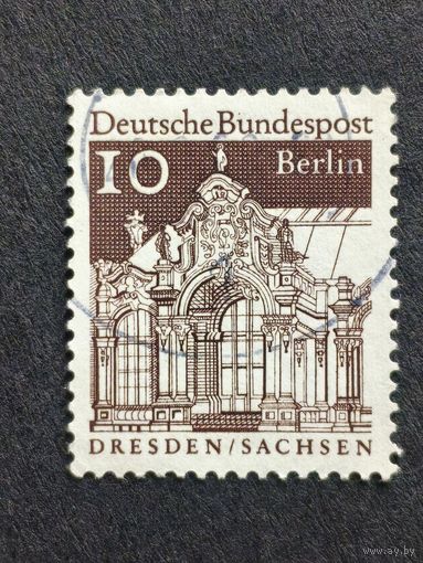 Германия 1966. Берлин. Здания Германии 12 века. Настенный павильон дрезденского Цвингера