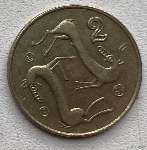 Кипр 2 цента 1994 г. Цена за 1 шт.