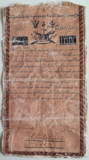 Польша 1000 злотых 1794г (копия)