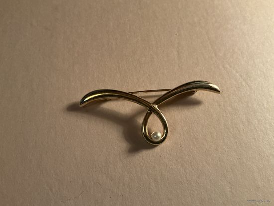 Брошь жемчуг Германия винтаж