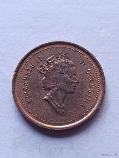 Канада. 1 цент 1995 года. (4).