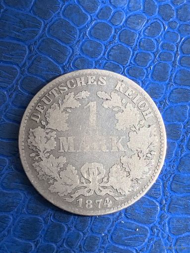 Германия 1 марка 1874 Е