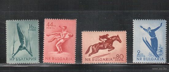 Болгария-1954, (Мих.928-931) , ** ( 1 м - * )   , Спорт (полная серия)