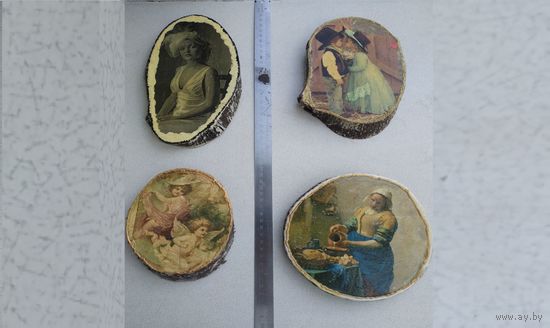 Картины на спиле дерева репродукции ручная работа