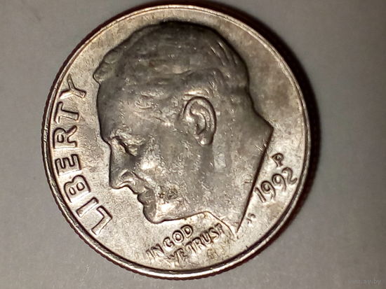 10 центов США 1992 P год