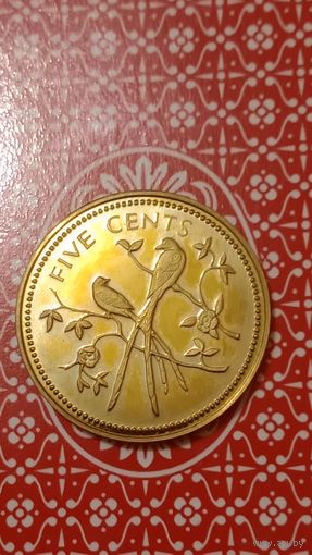Белиз 5 центов 1974