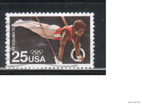 США-1988, (Мих.1996), гаш.,  Спорт, ОИ-1988 в Сеуле, (одиночка),