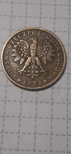 2 злотых Польша 1977 год