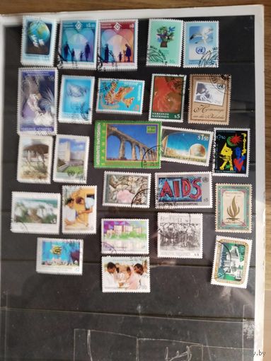 Распродажа  Сборный лот марок  Швейцарии   (ООН)--20+