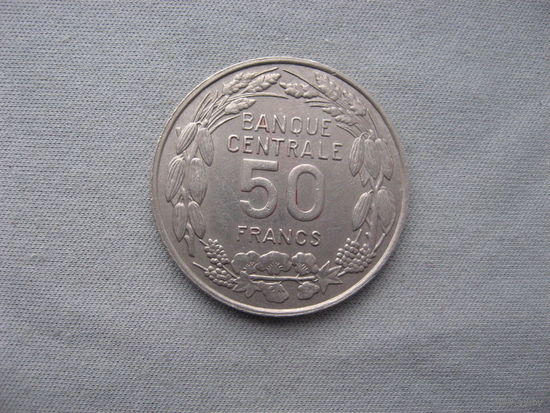 Камерун 50 франков 1960 год Франк КФА (1958-1973)