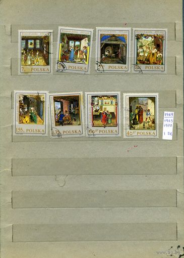 ПОЛЬША, 1969  ,  ЖИВОПИСЬ, РЕЛИГИЯ, 8м   (на рис. указаны номера и цены по МИХЕЛЮ)