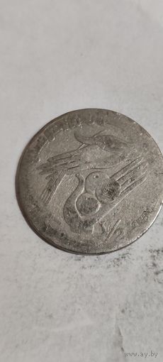 Тунис 1/2 динар 1988