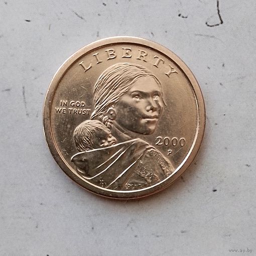 1 доллар 2000(Р) года США. Доллар Сакагавеи.