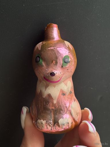 Ёлочная игрушка лисёнок СССР