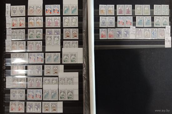 Марки России стандарты 1997 - 1999, на глянцевой и офсетной бумаге, полные, есть редкие, СК 13700рос. руб