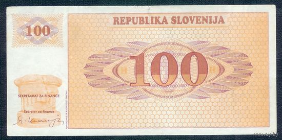 Словения 100 толаров 1990 год.